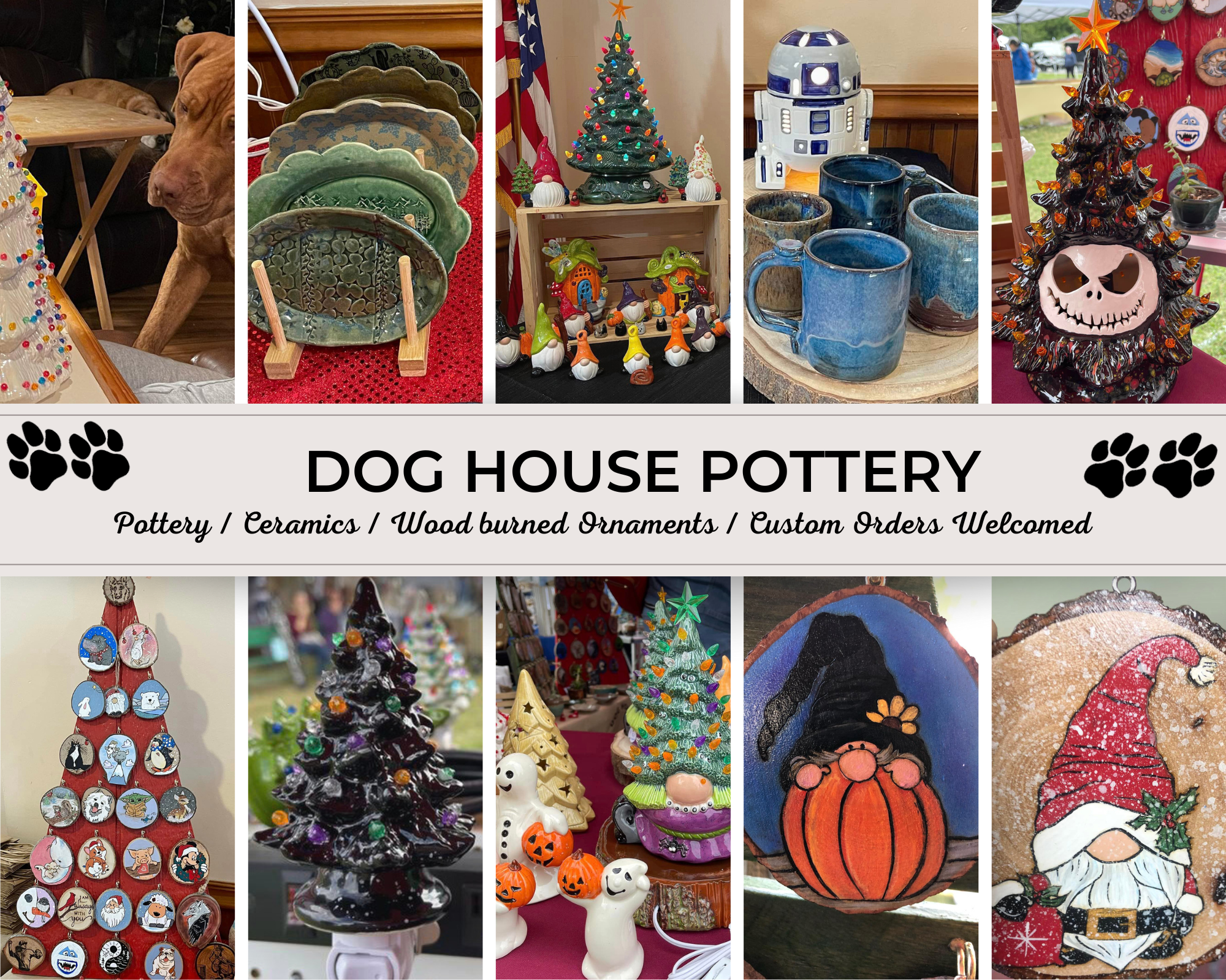 custom pottery and ceramics